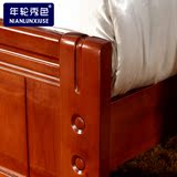 箱床1.5m双人床1.2米中式婚床特价高档全实木床1.8米橡木床储物高