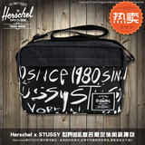 2015新款美国潮牌Herschel STUSSY文字涂鸦男女单肩斜挎包单车包