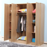 包邮二三四门组合简易整体宜家木质板式大衣柜简约儿童衣橱可定制