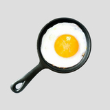 铸铁生铁  小型迷你煎鸡蛋   锅煎蛋锅  平底锅  表面无涂层加厚