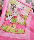 外贸原单全棉婴儿绗缝被 儿童空调夏凉被 休闲盖毯 纯棉盖被床盖