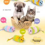 热销 台湾Amy Carol编织熊宝宝玩具宠物玩具 猫咪狗狗解闷发声玩