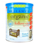 澳洲进口Bellamys贝拉米有机婴儿牛奶粉2段直邮 900g*1罐