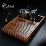茶艺 鸡翅木茶盘四合一电磁炉嵌入式茶海茶台茶具套装特价新品促