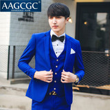 AAGCGC 冬季新款男士商务职业正装西服结婚礼服套装1736