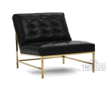 镀金色不锈钢单人沙发椅子时尚现代休闲椅售楼处洽谈桌椅组合定制