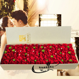 杭州鲜花速递rose99朵红玫瑰花礼盒生日爱情预订全国同城配送花店