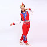 蒙古舞蹈女装 少数民族服装蒙古族彝族舞蹈服演出服 腰鼓服装套装