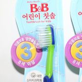 韩国进口B＆B/保宁 儿童3段牙刷（8岁以上）婴儿宝宝牙刷 软毛