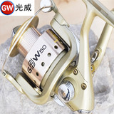 GW/光威渔轮GFW50 6+1轴金属线杯纺车轮钓鱼轮线轮海竿渔具s