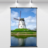 著名风景名胜荷兰风车画欧洲田园风光挂画装饰画壁画墙画无框画