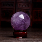 开光纯天然紫水晶球摆件 紫水晶球招财镇宅旺事业紫气东来包邮
