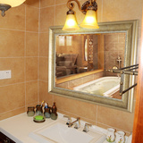 YISHARE欧式镜子壁挂浴室镜装饰镜卫浴镜卫生间镜子玻璃镜子 5011