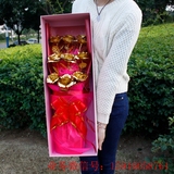 美女最爱款9支装大礼盒 24k金箔玫瑰 生日花束 黄金玫瑰女生礼物