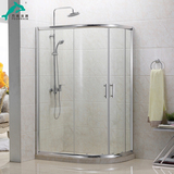 方腾卫生间钢化玻璃淋浴房整体浴室隔断洗澡间简易移拉门沐浴屏风