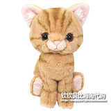 送礼盒包邮 日本Kitten迷你黄色小猫咪公仔仿真玩偶毛绒玩具猫猫