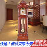 欧式实木客厅落地钟机械创意复古时钟北极星古典办公装饰报时钟表