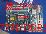 技嘉GA-EP43T-S3L 华硕P5P43T/D/SI 微星P43-C51/ DDR3代775针P43