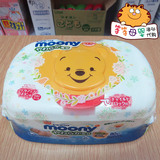 日本代购 正品尤妮佳moony湿巾 99%纯水婴儿宝宝湿纸巾 80抽 盒装
