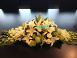 广州鲜花速递会议桌花讲台花签到台花商务会议会展同城花店送花