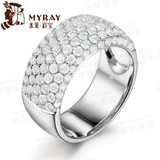 米莱珠宝 1.65克拉南非钻戒 男女款钻石K金戒指 支持定制配证书