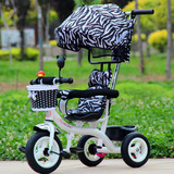 儿童三轮车 1-3-5岁宝宝充气轮脚踏车简易轻便自行车男女玩具童车