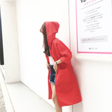 ifashion【买二赠一】夏季韩版薄款防晒衣女中长款七分袖风衣外套