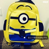 日系大儿童可爱童趣风独眼小黄人软萌ulzzang书包小学生双肩包