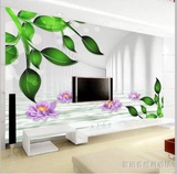 大型壁画电视背景墙纸壁纸客厅卧室中式影视墙简约现代3D清新绿叶
