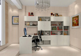 厂家直销整体书桌书柜简约现代风格多层板颗粒板整体家具SG002