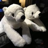正品宜家代购 IKEA 思纳迪毛绒玩具北极熊大白熊公仔礼物益智游戏