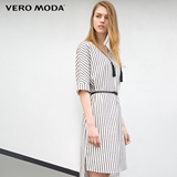 Vero Moda2016新品流苏落肩袖前短后长夏季连衣裙31616Z010