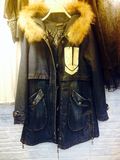 韩国站2015冬季新款大码加绒加厚牛仔棉衣宽松中长款羊羔毛外套女