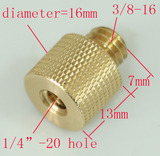 3/8转1/4 黄铜转接螺丝 适用于相机灯架，三脚架等需转接的位置