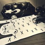 婴儿童游戏毯垫子可爱老虎地垫北欧Ins造型地垫超实用地垫/床垫