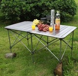 兄弟BRS-Z32 户外折叠桌 便携式 铝合金折叠桌椅 升降野餐双桌子