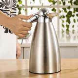 正品志方益 加厚2升304不锈钢热水壶开水瓶茶壶保温瓶双层不锈钢