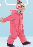 【代购】英國Next童裝 2016新款女童粉色连帽设计连身衣棉服