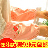 韩版可爱短款办公女袖套冬季女款袖头卡通儿童宝宝长款防污套袖