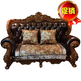 奢华欧式沙发垫四季通用客厅加厚防滑实木红木坐垫组合带靠背布艺