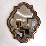 欧式中式复古美式乡村异形镜装饰镜壁挂玄关镜卫浴卫生间镜浴室镜