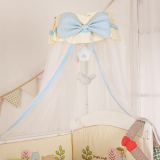 婴儿床蚊帐带可调支架落地式韩国宝宝床上用品可拆洗宫廷蚊帐包邮