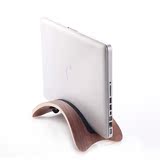 热销苹果笔记本收纳架macbook air pro木质桌面支架 电脑配件创意