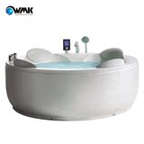华美嘉 WK-B40A/B 珠光板按摩浴缸 圆形浴缸 独立浴缸 4人大浴缸