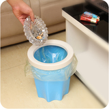 多边带压圈创意垃圾桶 家用客厅卫生间厨房多用无盖塑料垃圾筒