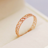 来自星星的你同款爱心形镂空尾戒指环女韩版时尚玫瑰金创意礼品