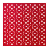 宜家代购温特尔塑料餐垫 正方形防烫垫 红色隔热垫 4个一组
