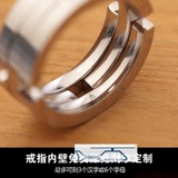 日韩钛钢情侣戒指一对亲吻鱼变形对戒指环男女款刻字创意霸气饰品
