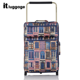 it luggage超轻拉杆箱旅行箱23寸行李箱花色窗户图案防水软箱