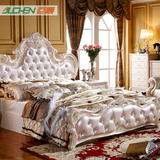巨晨 欧式床橡木 公主床雕花 卧室 现代简约 双人实木床组